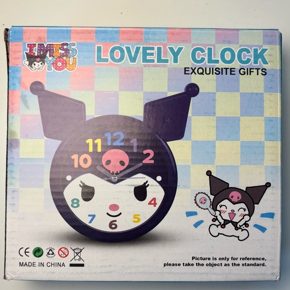 Kuromi Sanrio Clock NIP - Picture 3 of 7